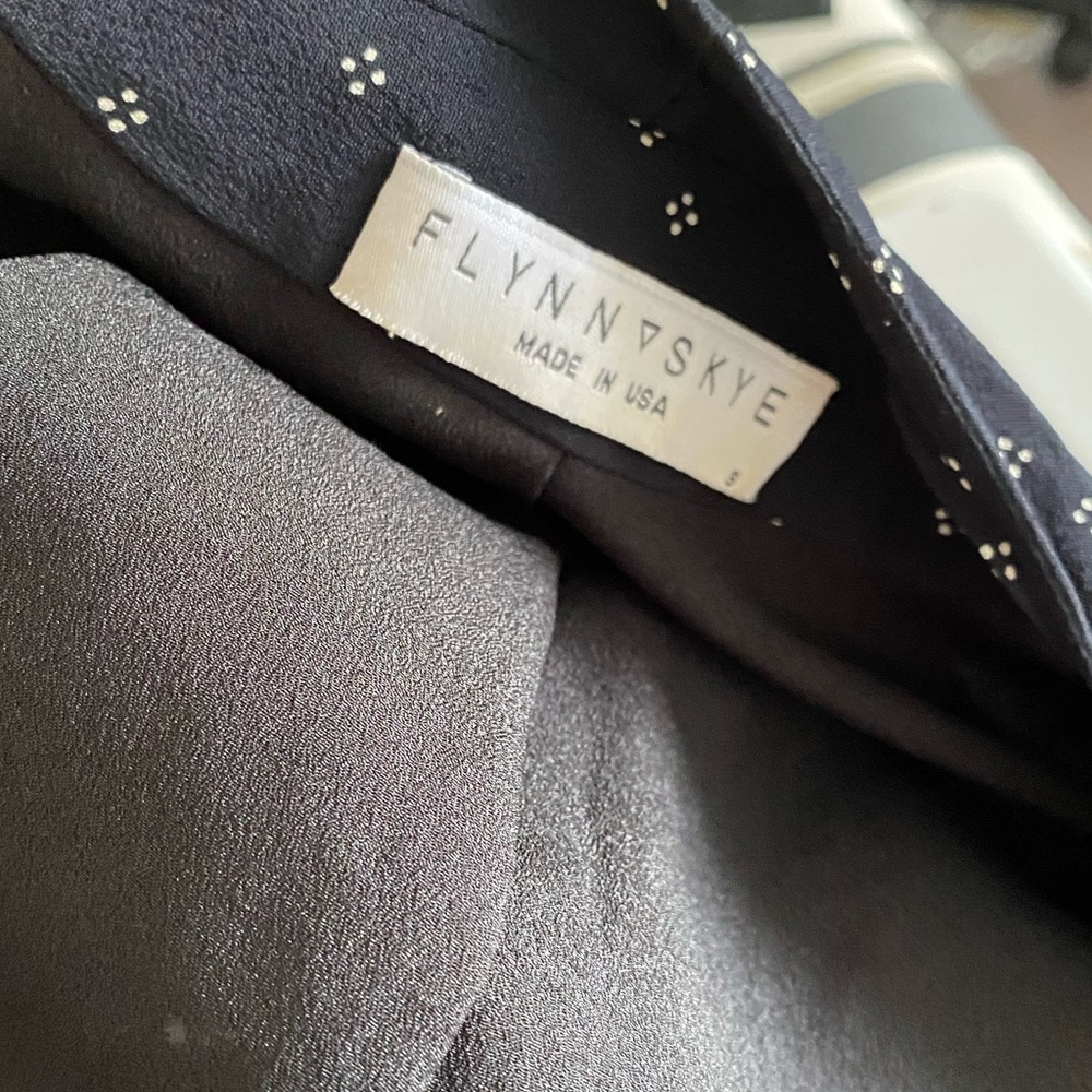 Flynn Skye Navy Blue Dot Blazer Jacket - Picture 10 of 11